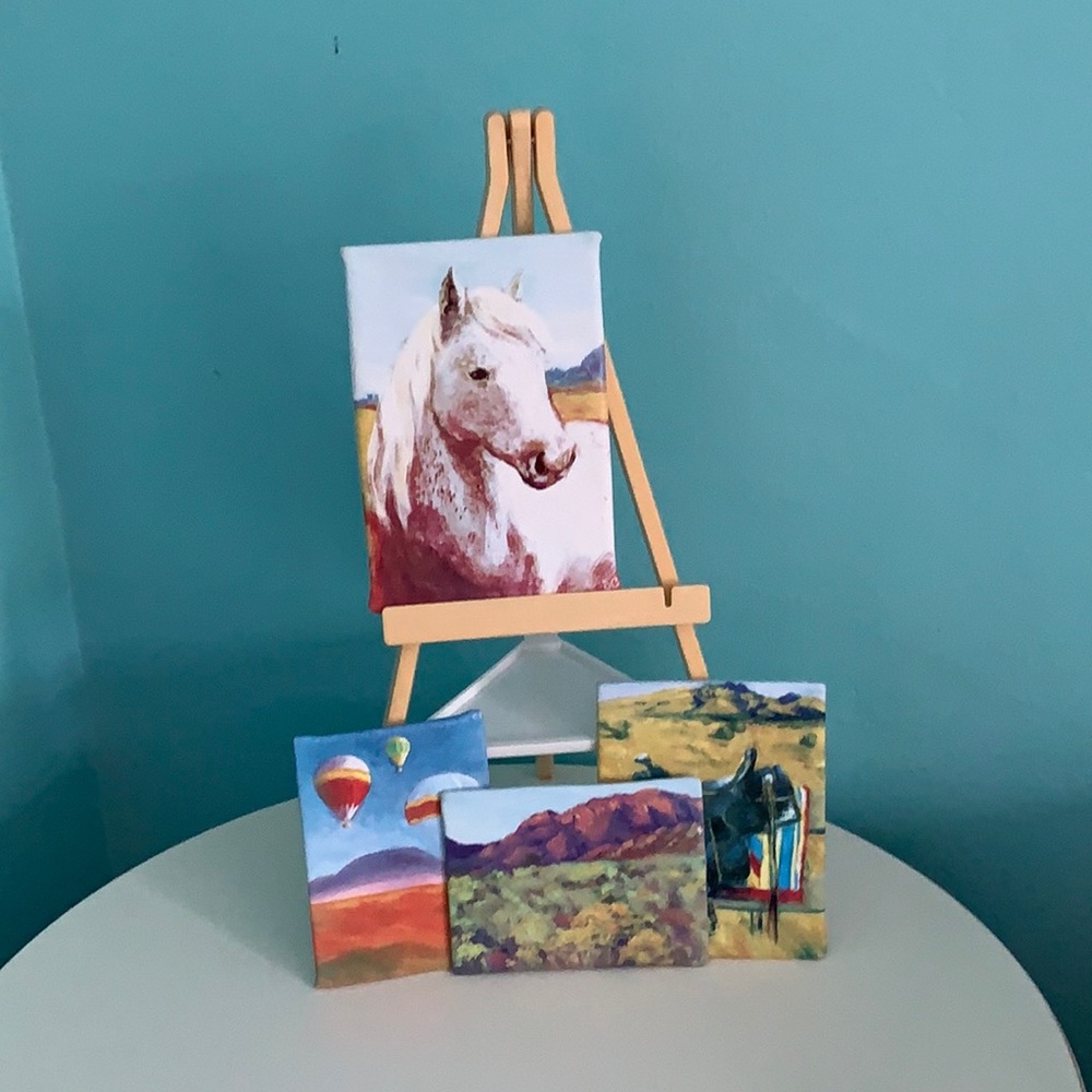 Art Easel and paintings from Saige Retired Doll